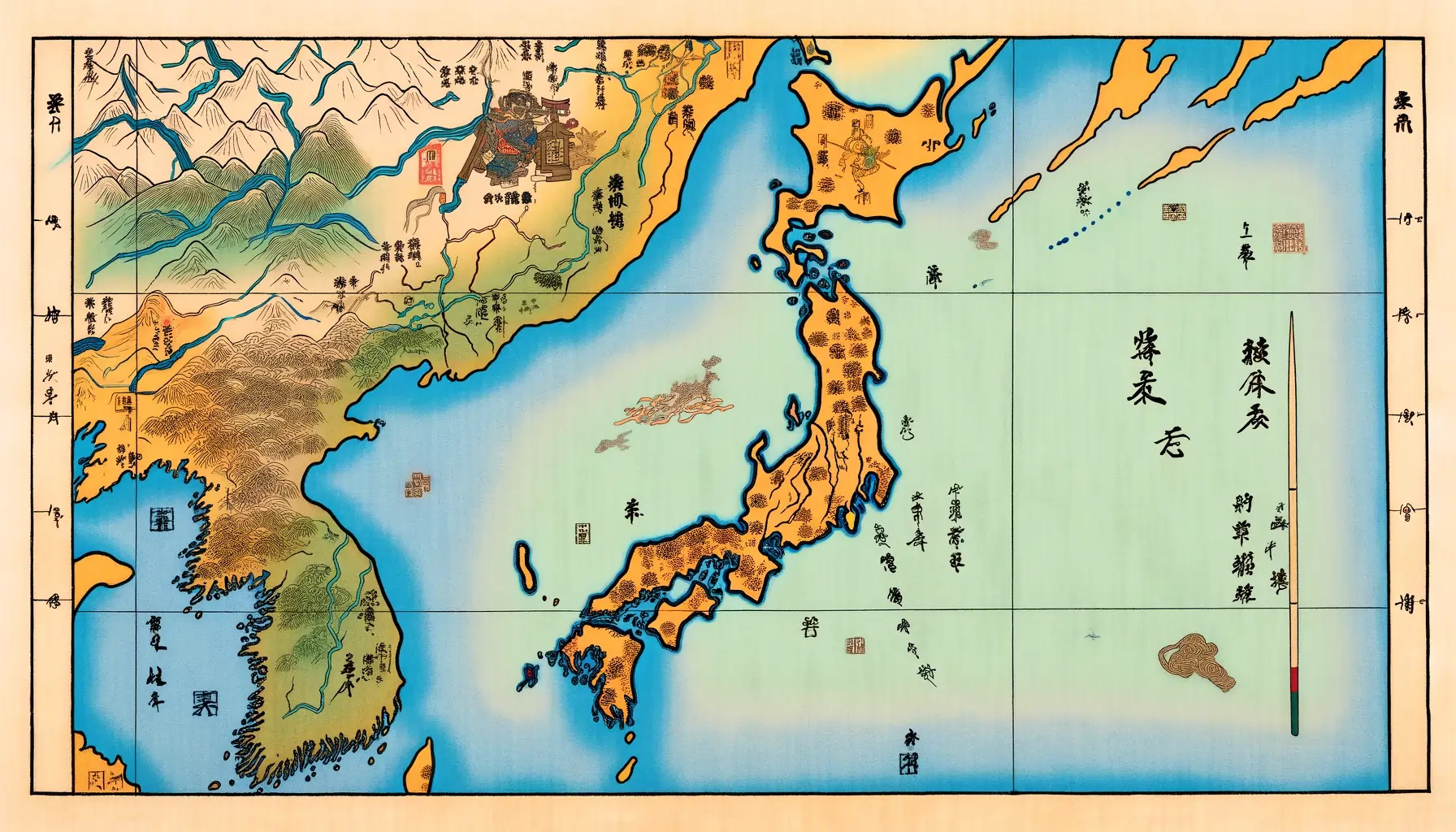 map of japan during the sengoku era