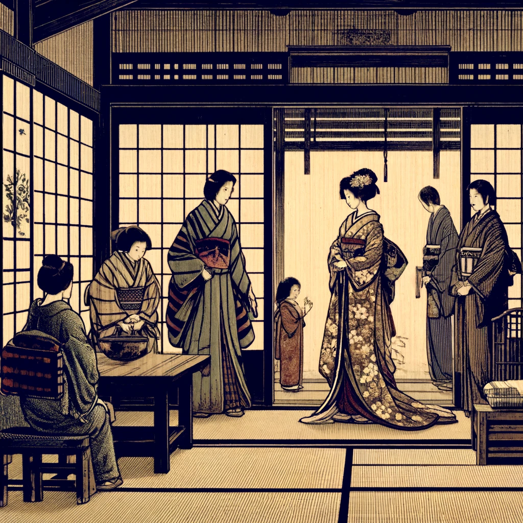 Frauen während der Sengoku Era. 